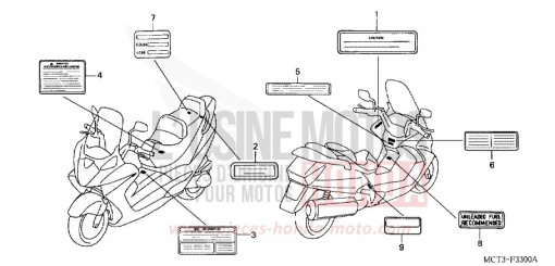 CAUTION LABEL FJS6002 de 2002